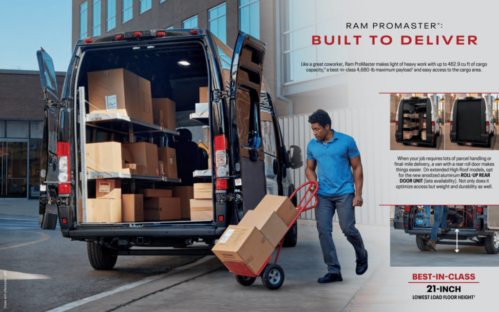 built to deliver -ram promaster